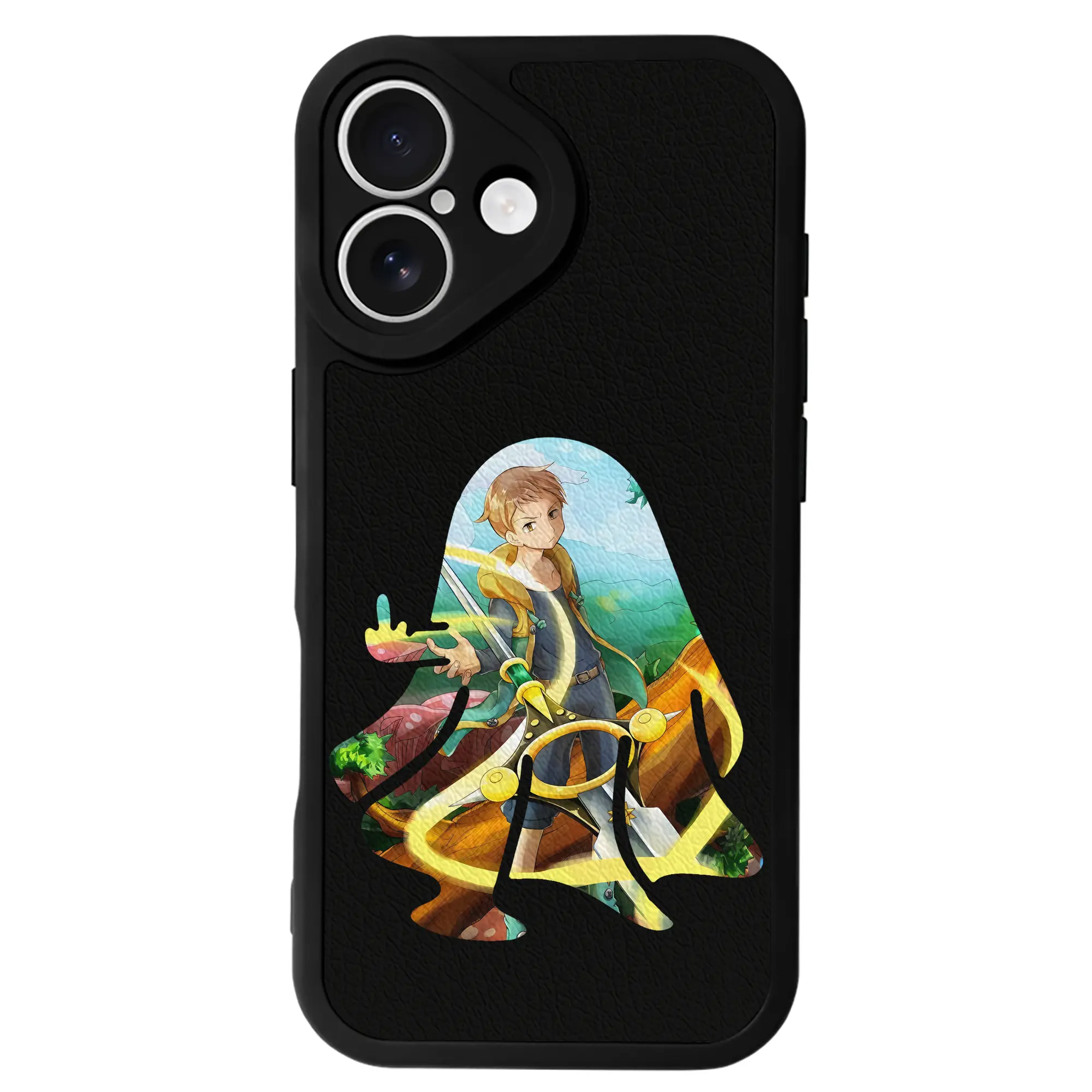 七つの大罪 グッズ キング - IPhone 16シリーズ対応 ・ シリコンスマホケース ・ レザー調 ・ 高精度フィット ・ 耐衝撃 ・ ワイヤレス充電対応 ・ 精密カット